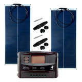 Kit 2 Painel 100w Fotovoltaico Solar Caminhao Motorhome 200w