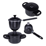 Kit 2 Panela Cuscuzeira Paulista Peitinho Porção Individual 