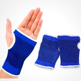 Kit 2 Par Munhequeira Azul Tamanho Unico Par Pulso Unissex