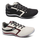 Kit 2 Pares -tênis Sapatenis Masculino Philos West Sapato