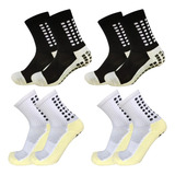 Kit 2 Pares De Meias Antiderrapante Esporte Futebol Crossfit