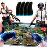 Kit 2 Pares Luva Dedo Gamer P/ Jogar Celular Free Fire Pubg