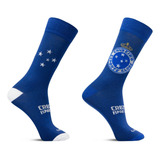 Kit 2 Pares Meia Casual Oficial Cruzeiro Esporte Clube