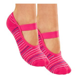 Kit 2 Pares Meia Sapatilha Pilates Yoga Antiderrapante Lupo