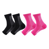 Kit 2 Pares Meias Compressão Diminui Dor Pés Fascite Plantar