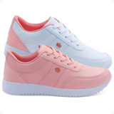 Kit 2 Pares Tênis Casual Feminino Fxb Tenis Sapatenis 2217
