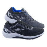 Kit 2 Pares Tênis Masculino Esportivo Fxb Preto Cinza 5:15