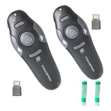 Kit 2 Passador Apresentador Slide Laser Power Point Sem Fio