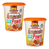 Kit 2 Pasta Amendoim Amendopower Crunchy Dacolônia 500g