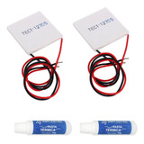 Kit 2 Pastilha Termoelétrica Tec1-12706 +2 Pasta Termica 10g