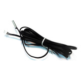 Kit 2 Pçs Cabo Sensor De Temperatura Ntc 10k W1209 1mt