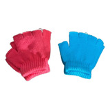 Kit 2 Pçs Luva Lã Infantil Dedinhos Livres Quentinha Inverno