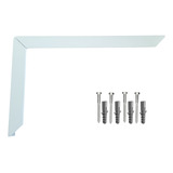 Kit 2 Peças Mão Francesa Cantoneira Reforçada 30 Cm 