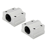 Kit 2 Peças Pillow Block 20mm Rolamento Linear Scs20uu Cnc
