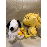 Kit 2 Pelúcias: Snoopy 22cm + Woodstock 30cm Cachorro