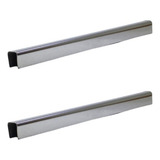 Kit 2 Perfil U Acab Inox 304 Piso Chão Parede 10mmx10mmx1mt