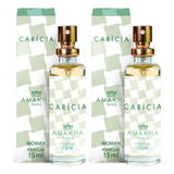 Kit 2 Perfumes Carícia 15ml Parfum Amakha Paris Bolso