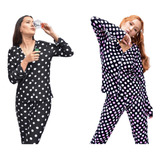 Kit 2 Pijama Feminino Comprido Longo