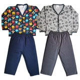 Kit 2 Pijama Infantil Inverno Menino