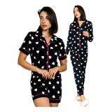 Kit 2 Pijamas Americano Calça E
