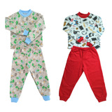 Kit 2 Pijamas De Inverno Infantil