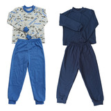 Kit 2 Pijamas Inverno Infantil Moletinho