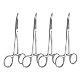 Kit 2 Pinça Halstead Mosquito Curva 12,5cm - Cooperflex