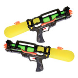 Kit 2 Pistolas 520ml Arminha Water Gun Lança Agua Brinquedo