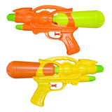 Kit 2 Pistolas Arma Arminha Water Gun Lança Agua Brinquedo