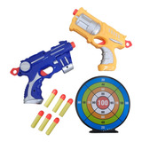 Kit 2 Pistolas Infantil Lança Dardos Importway Com 6 Dardos
