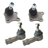 Kit 2 Pivô + 2 Terminal Direção Gol Voyage Saveiro G5 G6