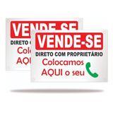 Kit 2 Placa Anúncio Vender Imóvel Publicitária Melhor Preço