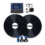 Kit 2 Placas De Aquecimento Solar Piscinas + Controlador