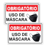 Kit 2 Placas Uso De Máscara