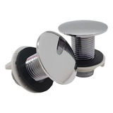 Kit 2 Plug Tapa Furo Pia Lavatório Bidê Cromado Abs 1/2 Luxo
