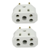 Kit 2 Plugs Adaptador De Tomada