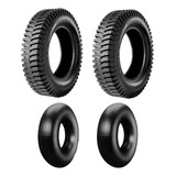 Kit 2 Pneus 650-16 Maggion Militar Bl E Agrícola C/ Camaras