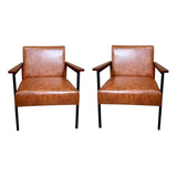 Kit 2 Poltronas Decorativa Sala Envio Imediato Caramelo