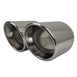 Kit 2 Ponteiras Escapamento Inox 304 5 Polegadas Universal
