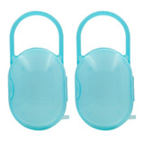 Kit 2 Porta Chupetas Bebe Guarda Infantil Com Alça Rn Buba