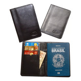 Kit 2 Porta Passaporte Em Couro Legítimo