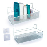 Kit 2 Porta Shampoo Sabonete Suporte Adesivo Parede Banheiro