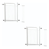 Kit 2 Portão Grade De Porteção Pet C/ Extensor Até 144cm