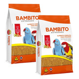 Kit 2 Ração Bambito Extrusado 500g Cada Biotron 
