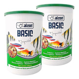 Kit 2 Ração Para Peixes Alcon Basic Flocos 150g Aquário