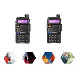 Kit 2 Radio Comunicador Dual Band Baofeng Uv-5r Vhf Uhf