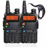 Kit 2 Rádio Comunicador Ht Dual Band Airsoft Uv-5r Fm Fonen