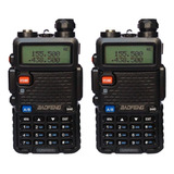 Kit 2 Rádio Comunicador Ht Uhf Vhf Baofeng Uv-5r Dual Band C