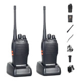 Kit 2 Radio Comunicador Walk Talk 16 Ch 12km Baofeng 777s.