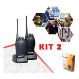 Kit 2 Rádios Comunicador Baofeng Bf777s